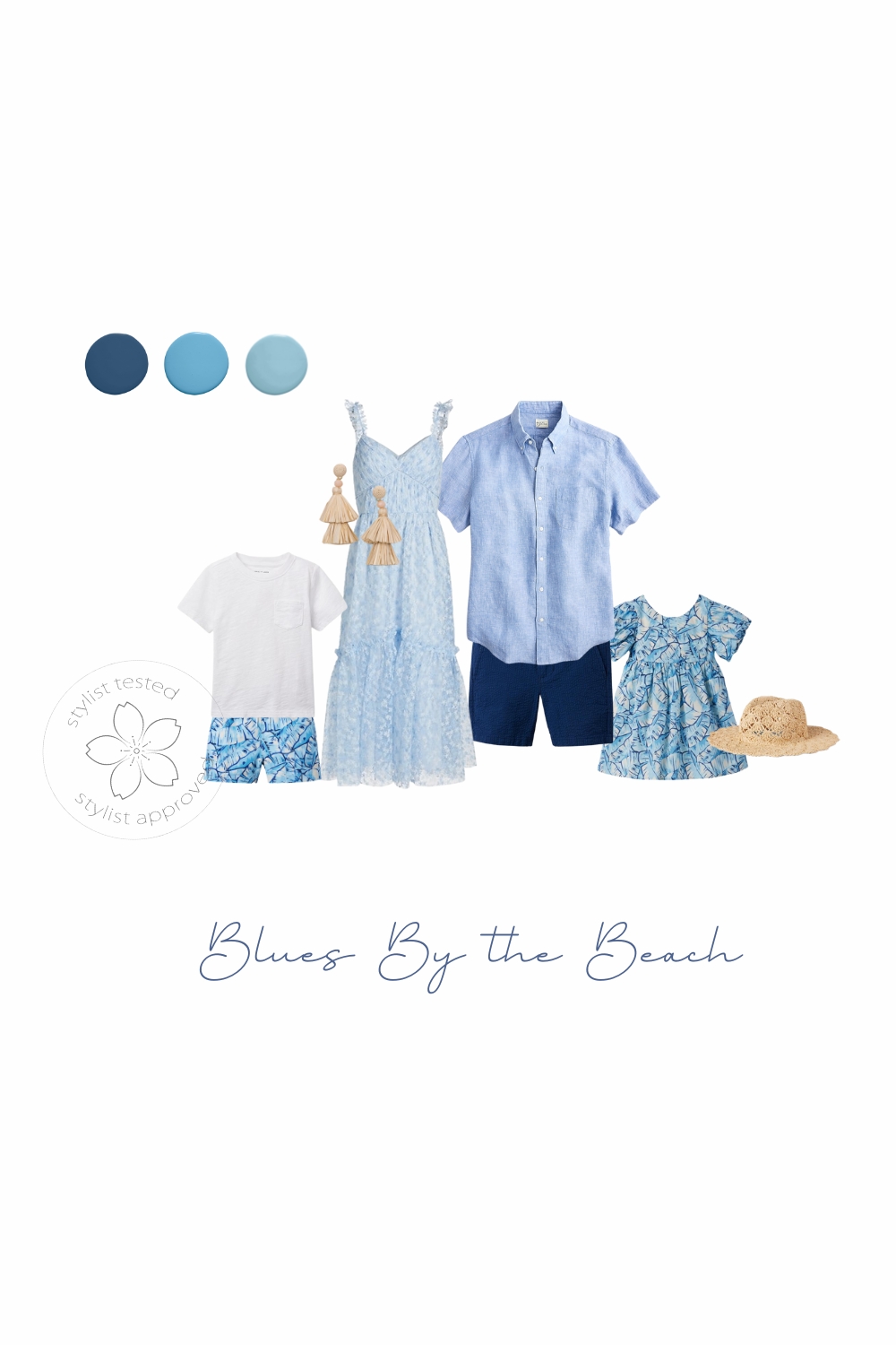 Maui family beach photos outfit styling