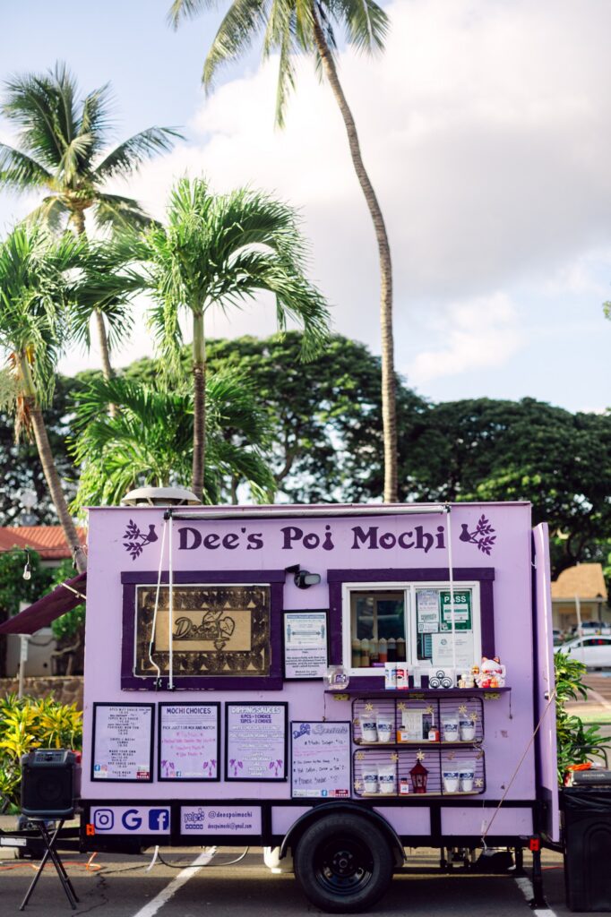 Poi mochi from Dee’s Poi Mochi food truck on Maui