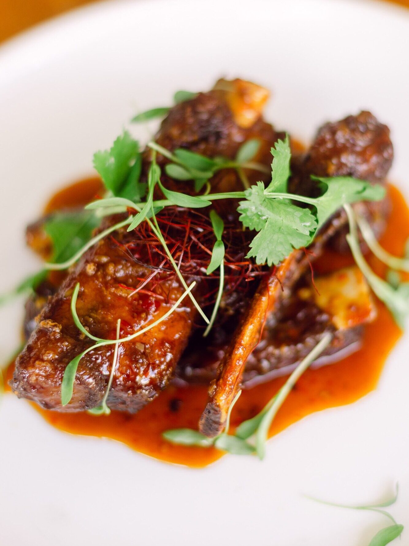 Tamarind sticky ribs at Morimoto at Andaz Maui