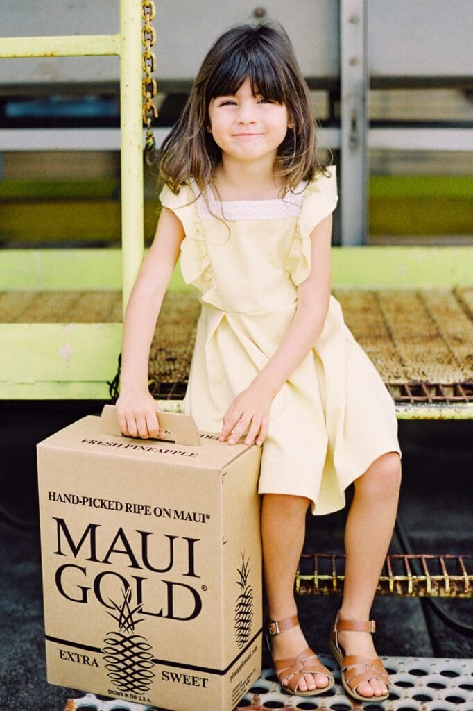 maui gold pineapple taking on flight home